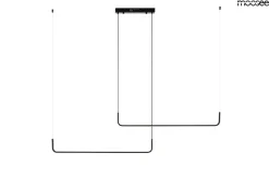 Shape Duo 120 Czarna - Moosee - lampa wisząca