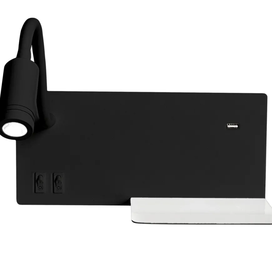 Shelf Black - Milagro - kinkiet nowoczesny