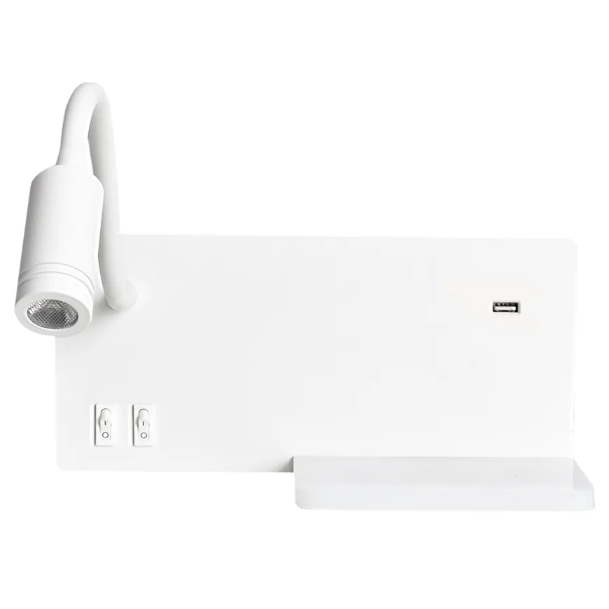 Shelf White - Milagro - kinkiet nowoczesny
