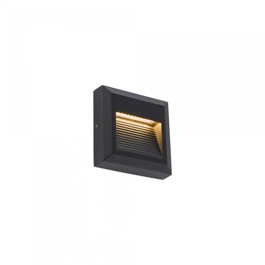 Sidewalk Square Led Black - Nowodvorski - kinkiet zewnętrzny