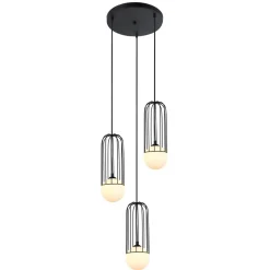 Simon 3 Black - Italux - lampa wisząca