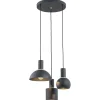 Sines 1472 - Argon - lampa wisząca 3 pł. na okrągłej podsufitce