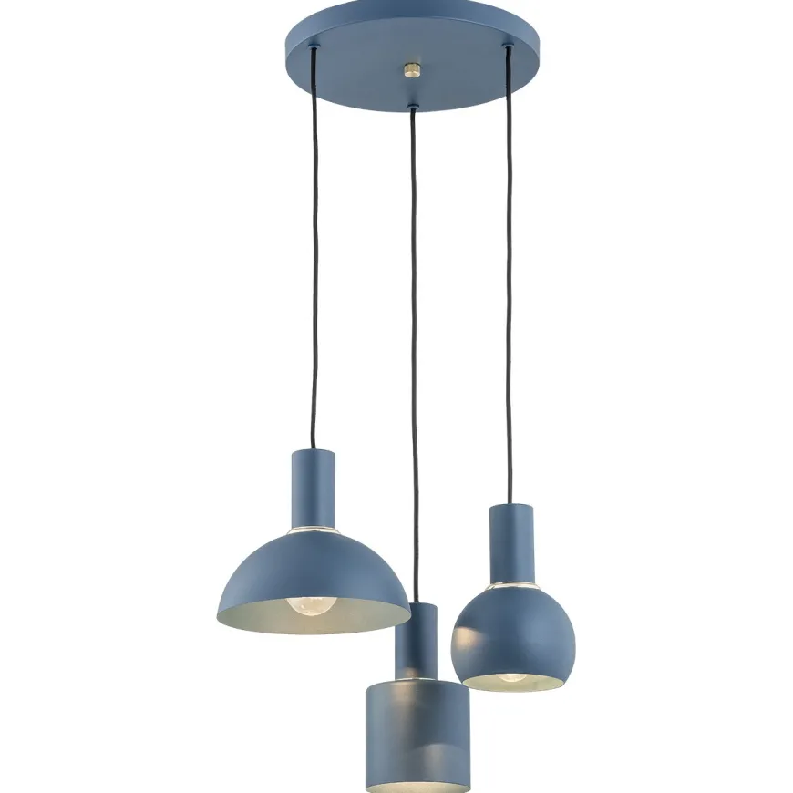 Sines 1471 - Argon - lampa wisząca 3 pł. na okrągłej podsufitce
