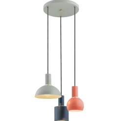 Sines 1479 - Argon - lampa wisząca 3 pł. na okrągłej podsufitce