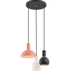 Sines 1480 - Argon - lampa wisząca 3 pł. na okrągłej podsufitce