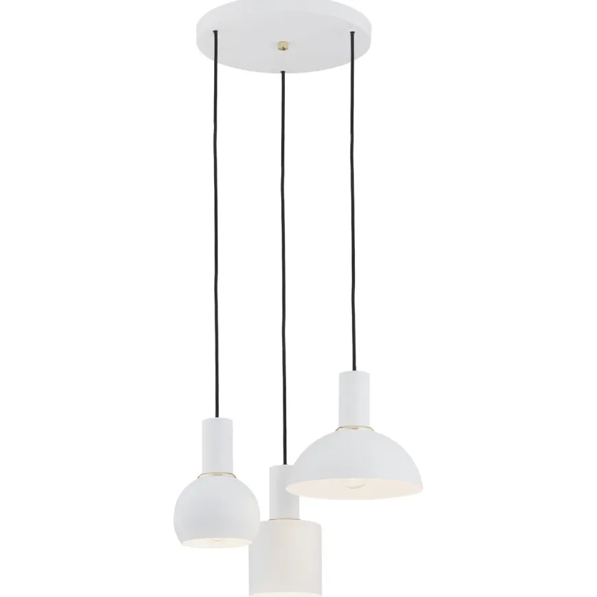 Sines 1468 - Argon - lampa wisząca 3 pł. na okrągłej podsufitce