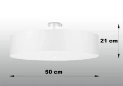 Skala 50 Biały - SOLLUX LIGHTING - lampa sufitowa