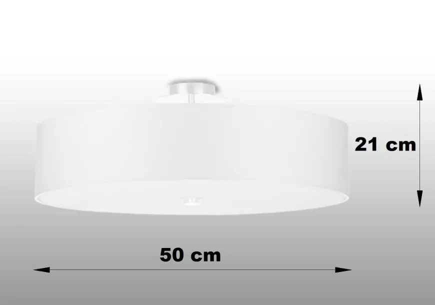 Skala 50 Biały - SOLLUX LIGHTING - lampa sufitowa