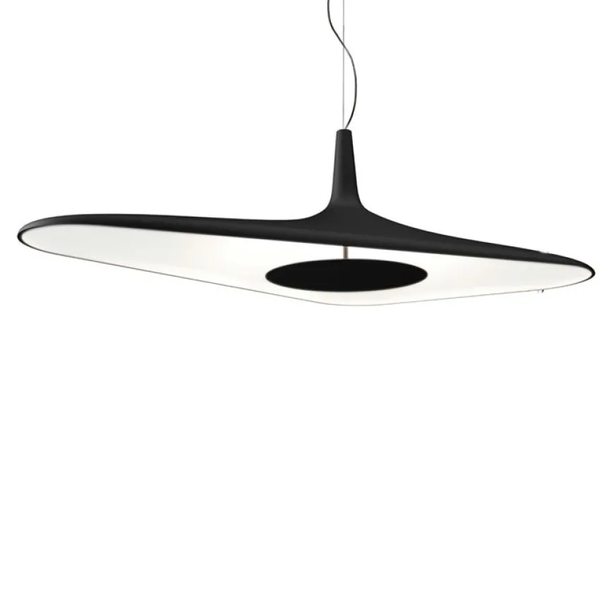 Soleil Noir L120 czarny, biały - Luceplan - lampa wisząca