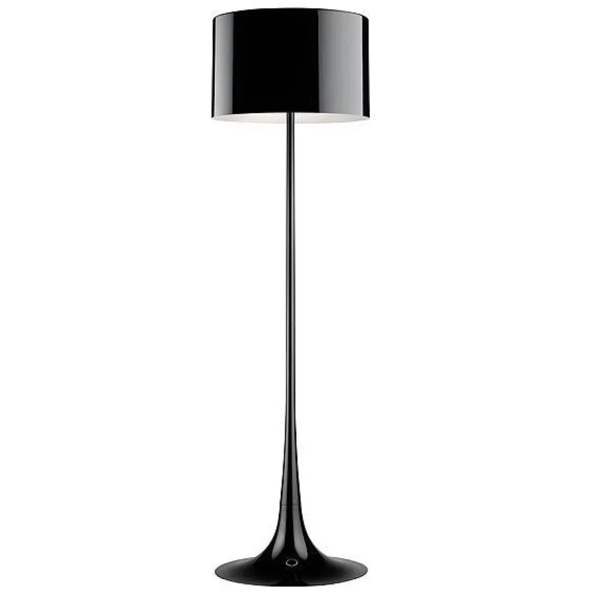 Spun Light F H176 czarny - Flos - lampa podłogowa