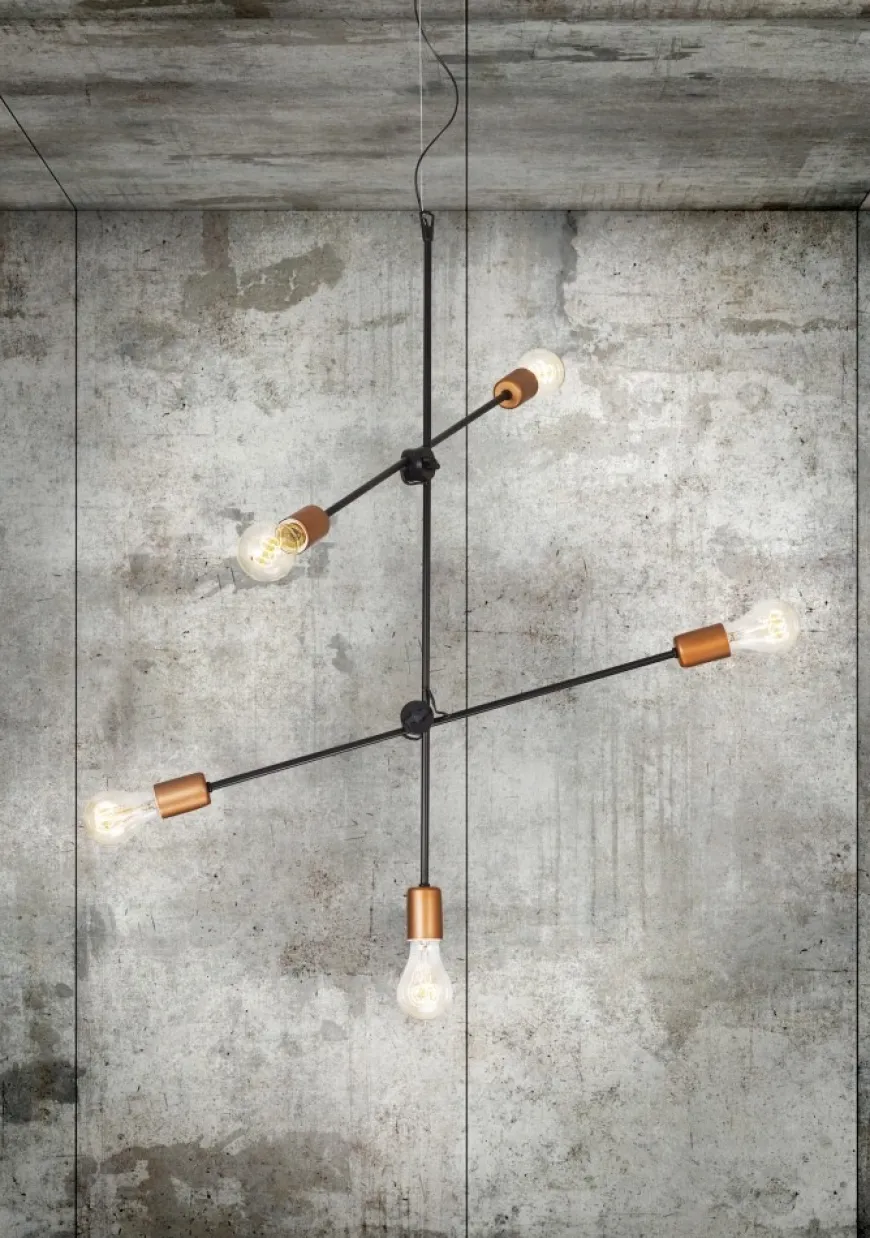 Sticks Black-Copper V 6270 - Nowodvorski - lampa wisząca nowoczesna