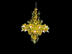 SUNFLOWER - ręcznie wykonany żyrandol ze szkła dmuchanego Murano