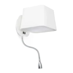 Sweet H45 biały, chrom - Faro - lampa ścienna