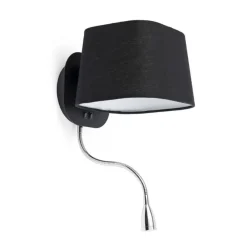 Sweet H45 czarny, chrom - Faro - lampa ścienna