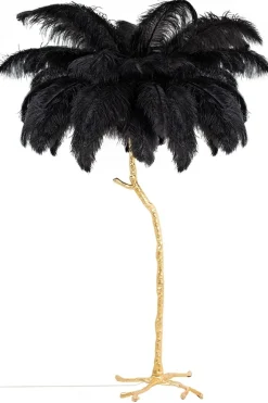 Tiffany 175 Czarna Mosiądz - King Home - lampa podłogowa