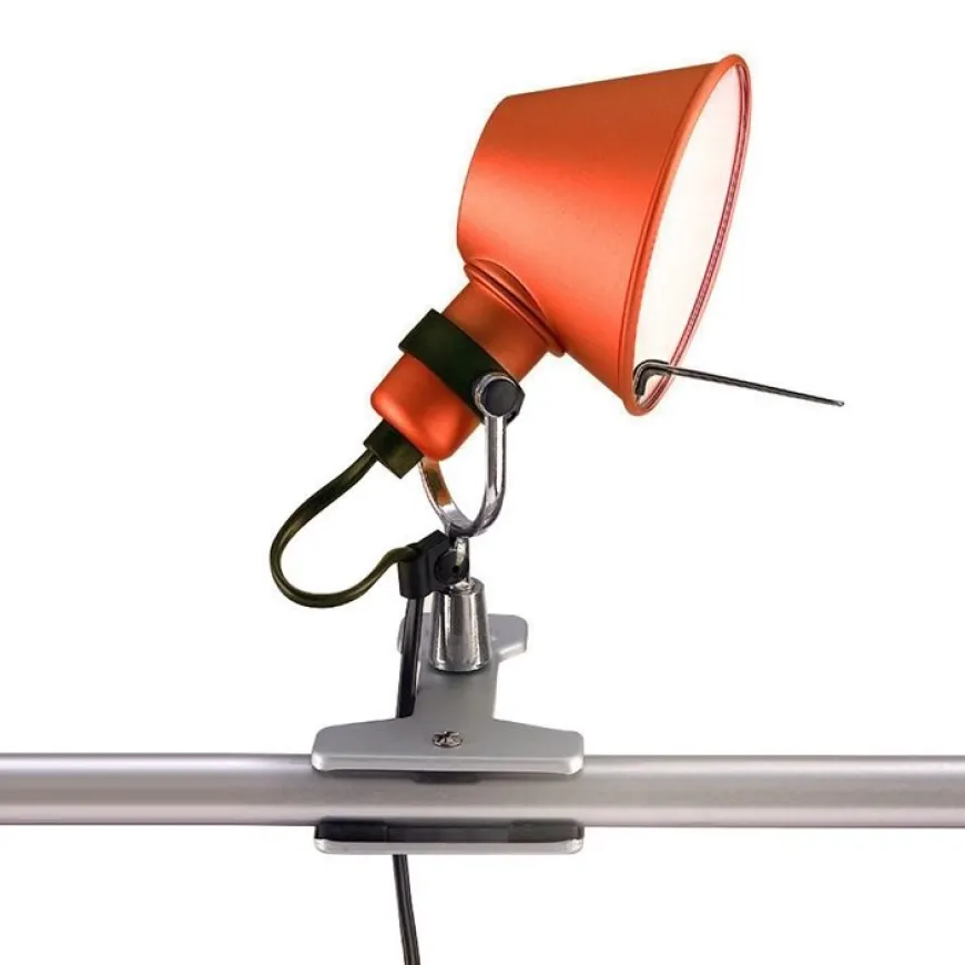 Tolomeo Micro H20 czerwony - Artemide - lampa biurkowa