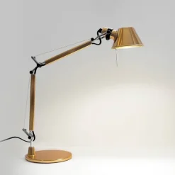Tolomeo Micro H37 polerowane złoty - Artemide - lampa biurkowa