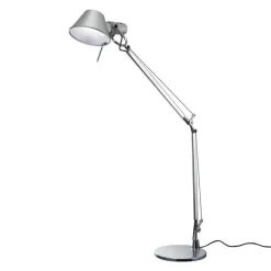 Tolomeo Mini H54 aluminium, szary - Artemide - lampa biurkowa
