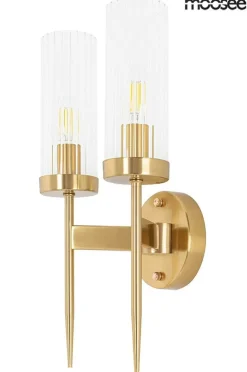 Torch Twin Złota - Moosee - lampa ścienna
