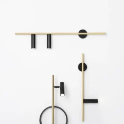 Trevo 2 Wall Black Brass - Artera - kinkiet