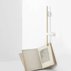 Trevo 2 White Brass - Artera - lampa na ścianę