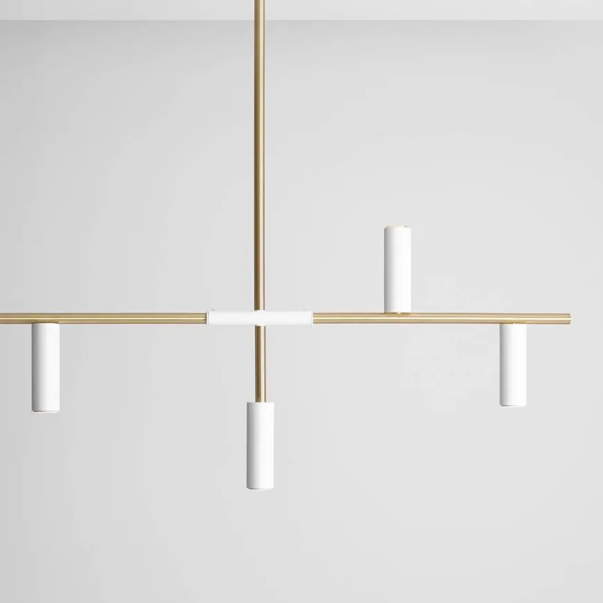 Trevo 6 White Brass - Artera - plafon