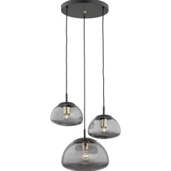Trini 1493 - Argon - lampa wisząca 3 pł. na okrągłej podsufitce