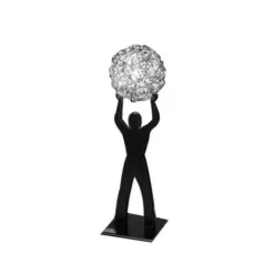 Uomo della Luce S aluminium - Catellani & Smith - lampa biurkowa