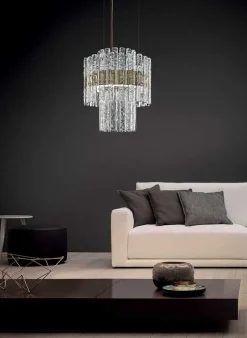 Vegas Sospensione Circolare Doppia Ø40 - Masiero - lampa wisząca