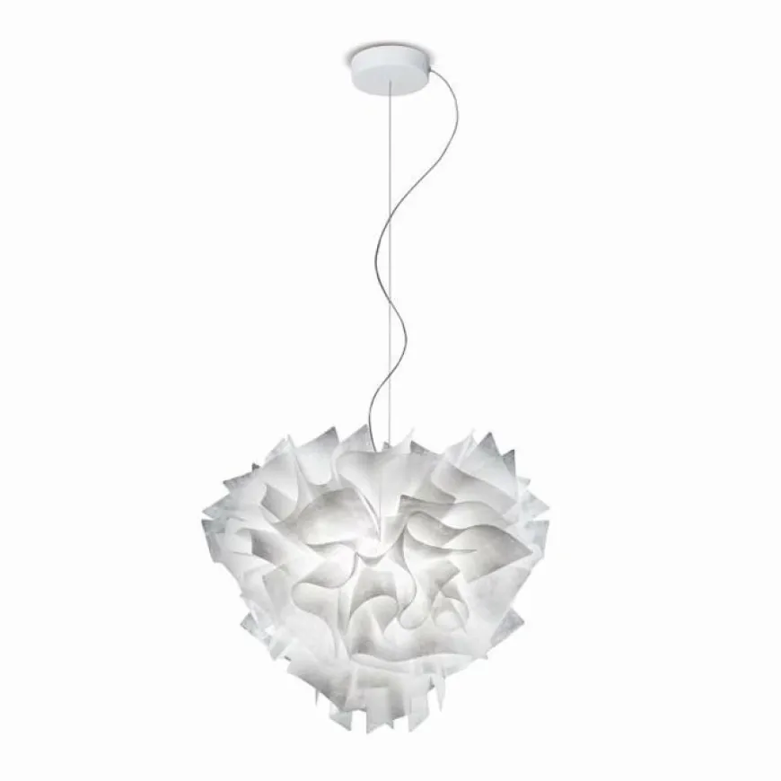 Veli Couture Ø60 przezroczysty biały kabel - Slamp - lampa wisząca