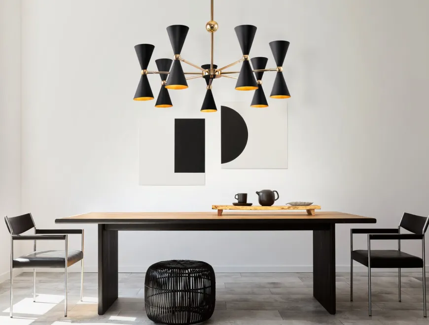 Vesper - Maytoni - lampa 7-ramienna czarna