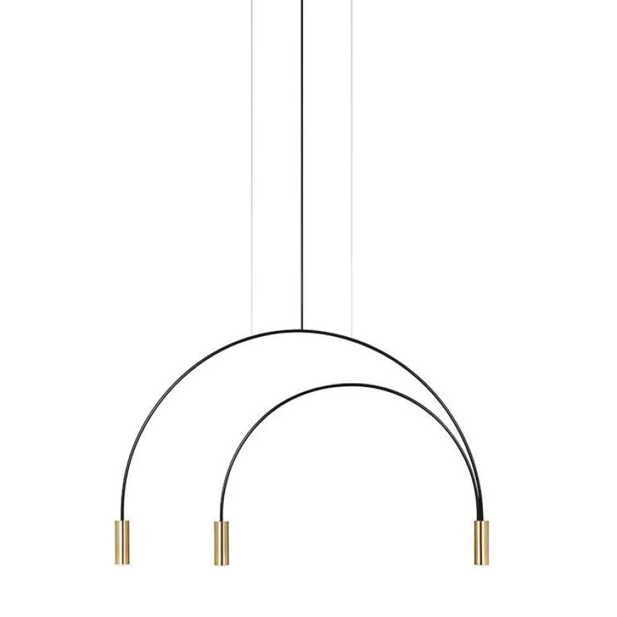 Volta T-3536 M złoty - Estiluz - lampa wisząca