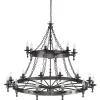 Warwick Graphite Black - Elstead Lighting - lampa 18-płomienna