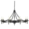 Warwick Graphite Black - Elstead Lighting - lampa 8-płomienna