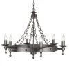 Warwick Graphite Black - Elstead Lighting - lampa 6-płomienna