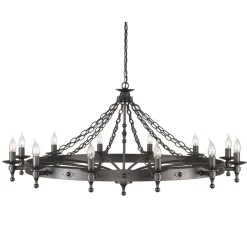 Warwick Graphite Black - Elstead Lighting - lampa 12-płomienna