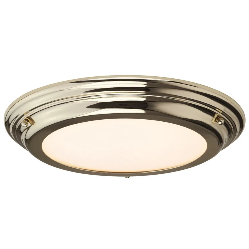 Welland F-PB Led Polished Brass - Elstead Lighting - lampa łazienkowa