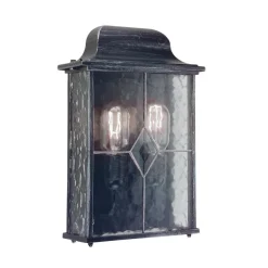 Wexford Black Silver - Elstead Lighting - kinkiet ogrodowy