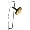 Whizz Ø25 czarny, złoty - Faro - lampa ścienna