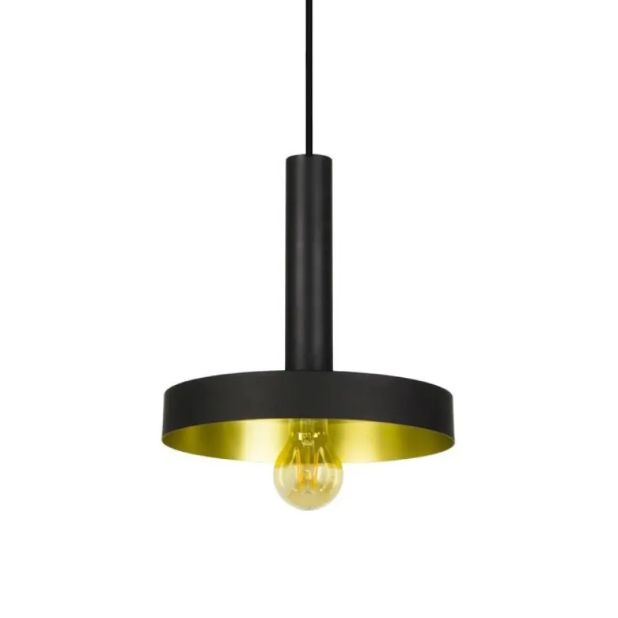 Whizz Ø25 czarny, złoty - Faro - lampa wisząca