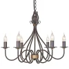 Windemere Rust And Gold - Elstead Lighting - lampa wisząca klasyczna