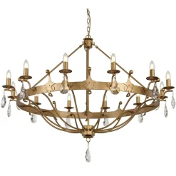 Windsor Gold Patina - Elstead Lighting - lampa 12-płomienna