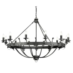Windsor Graphite - Elstead Lighting - lampa 12-płomienna