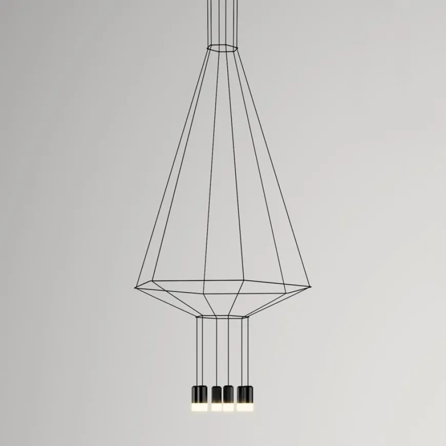 Wireflow 0306 czarny - Vibia - lampa wisząca