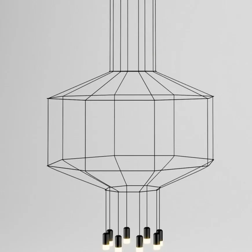 Wireflow 0300 czarny - Vibia - lampa wisząca