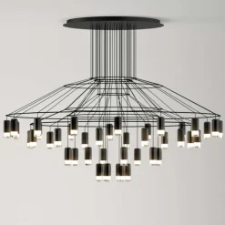 Wireflow 0376 czarny - Vibia - lampa wisząca