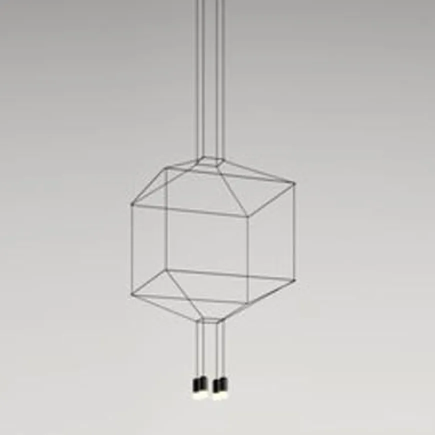 Wireflow 0309 czarny - Vibia - lampa wisząca