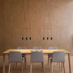 Wireflow Lineal 0338 czarny - Vibia - lampa wisząca