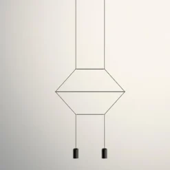 Wireflow Lineal 0320 czarny - Vibia - lampa wisząca