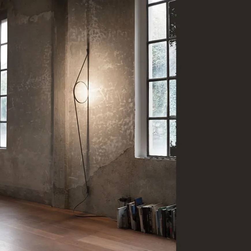Wirering Ø31 czarny szary kabel - Flos - lampa ścienna